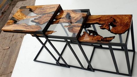 Resin Art Table, Coffee Table Alternatives, Unique Coffee Table Design, Resin And Wood Diy, Epoxy Wood Table, Chic Coffee Table, C Table, Epoxy Resin Table, Unique Coffee Table