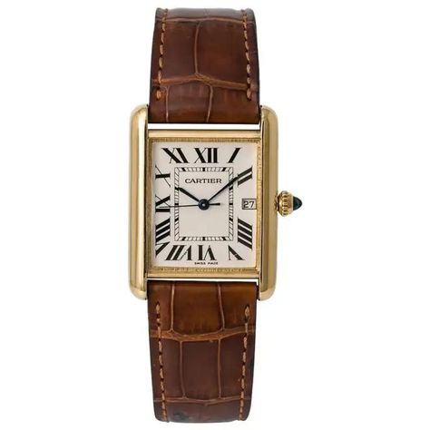 Cartier Tank Louis, Cartier Tank Solo, Michael Kors Shop, Tank Watch, Brown Watches, Vintage Watches Women, Cartier Tank, Cartier Watch, Timeless Luxury