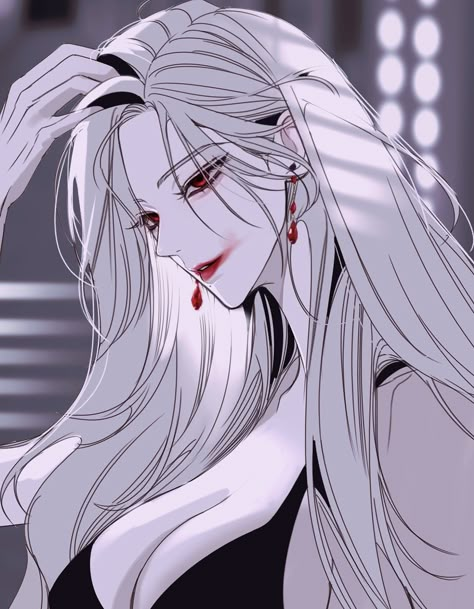 Yuri Comics, Anime Long Hair, Female Vampire, Vampire Girls, Female Character Concept, Vampire Art, Cute Profile Pictures, Anime Oc, Female Character Design