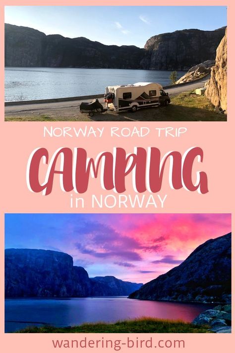 Looking for FREE camping spots in Norway with a tent, campervan or car?? This spot near Preikestolen was one of our favourites, but there are literally THOUSANDS of free camping spots across Norway to enjoy- all for free! #norway #camping #free #beautifulplaces #roadtrip #roadtriptips #backpacking Norway Camping, Road Trip On A Budget, Motorhome Camping, Norway Vacation, Summer Road Trip Essentials, Motorhome Travels, Road Trip Camping, Car Tent, Backpacking Europe