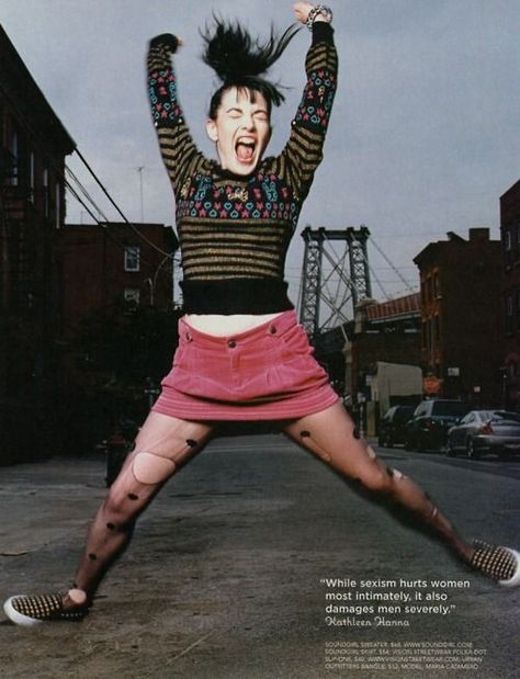 Riot Grrrl Fashion, Ying Gao, Feminist Punk, Kathleen Hanna, Riot Grrrl, Women In Music, I'm With The Band, People Magazine, Mode Inspiration