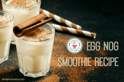 Holiday Smoothie Recipes, Eggnog Smoothie, Healthy Eggnog, Holiday Smoothies, Healthy Holidays, Smoothie Recipe, Stay Healthy, Healthy Happy, Smoothie Recipes