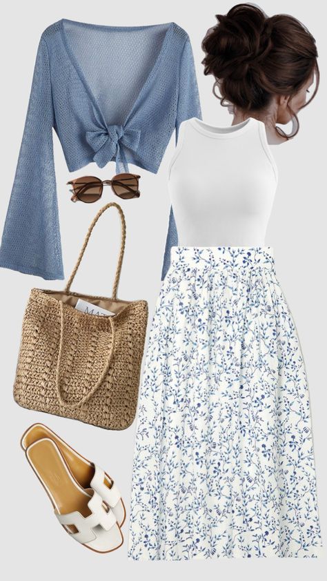 Teacher Warm Weather Outfits, Modest 2024 Fashion Trends, Cute Modest Outfits Dresses, Casual Coastal Outfits, Modest Summer Aesthetic, Cute Modest Outfits Summer, Conservative Summer Outfit, Church Summer Outfits, Cute Church Fits