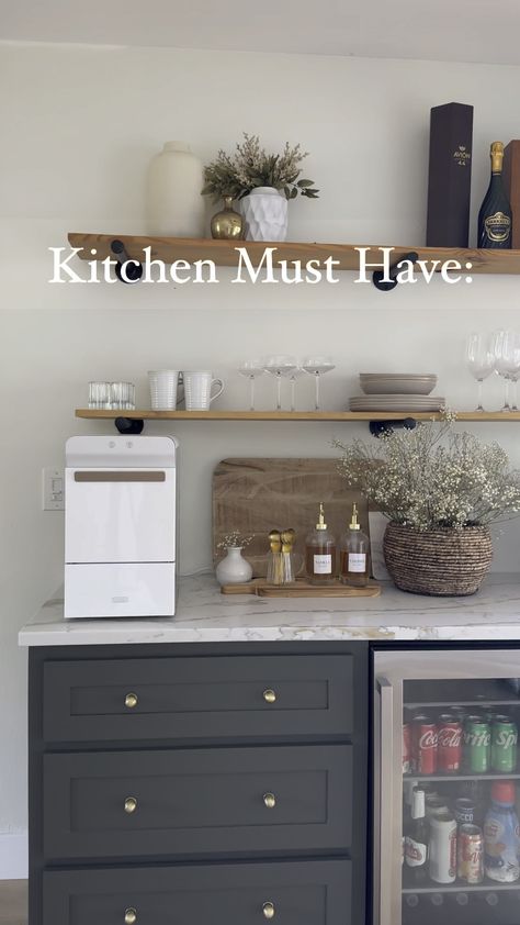 Shop Gevi Household V2.0 Countertop … and other curated products on LTK, the easiest way to shop everything from your favorite creators. Coffee Bar Shelves, Diy Dry Bar, Pantry Unit, Bar Space, Home Bar Rooms, Bar Shelves, Diy Home Bar, Open Plan Kitchen Dining, Black Countertops