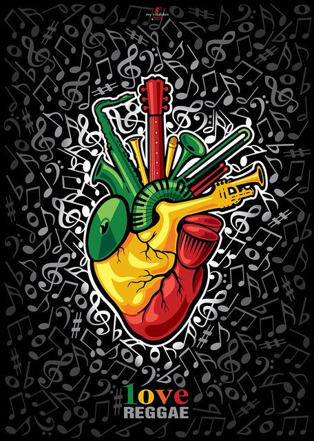 POSTER 1ove Reggae | 2011 1ove Reggae por Roy Villalobos Des… | Flickr Rasta Art, Reggae Art, Jah Rastafari, Bob Marley Art, Roots Reggae, Afrique Art, Electro Music, Human Heart, Reggae Music