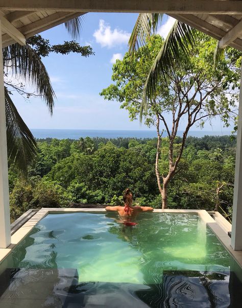 Who doesn't want to relax in your private pool with a view like this? Private Pool Resort, Galle Sri Lanka, Riverside Cottage, Bali Resort, Hotel Pool, Luxury Boutique Hotel, Timber House, Plunge Pool, Room Pictures