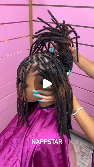 Loc Styles Pineapple, Loc French Roll Updo, Wedding Loc Styles For Black Women, Pineapple Updo With Locs, Barrels On Short Locs, Styling Long Locs Black Women, Loc Updo Wedding Styles, Loc Styles For Long Hair Women, Up Loc Styles