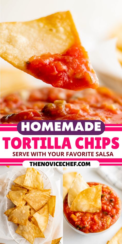 Homemade Corn Tortilla Chips, Homemade Corn Tortillas, Homemade Tortilla Chips, Corn Tortilla Chips, Corn Tortilla, 3 Ingredient Recipes, Game Snacks, Corn Chips, Favorite Appetizers