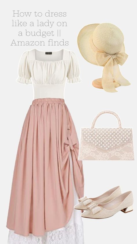 Spring outfit idea|| tea party outfit || vintage outfit||1800’s outfit || elegant outfit || old money || quiet fashion ||church outfit ||wedding guest outfit Elegant Church Outfits, Tea Party Outfit, Outfit Old Money, Spring Outfit Idea, Outfit Elegant, Classy Summer Outfits, Church Outfit, Modesty Outfits, Cute Modest Outfits