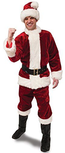 Sunnywood Mens Velvet Santa RedWhite 3XLarge ** More info could be found at the image url. Santa Claus Suit, Santa Claus Costume, Christmas Suit, Santa Boots, Santa Suit, Christmas Wear, Santa Costume, Santa Outfit, Santa Suits