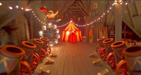 Circus attic - Coraline Coraline Art, Laika Studios, Coraline Movie, Kubo And The Two Strings, Coraline Aesthetic, Coraline Jones, Pink Palace, Circus Tent, Image Film