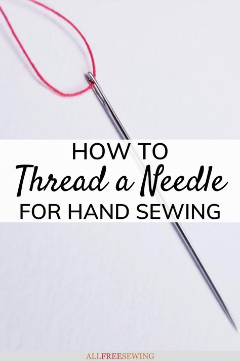 Threading a needle is a beginner skill that every wannabe sewist needs to figure out before anything else. Luckily, not only can we help you learn the basics of how to thread a needle, but there are resources below to assist anyone just getting started on their sewing journey. Threading A Needle, How To Thread, Reading For Beginners, Start Sewing, Thread Needle, Free Sewing Patterns, Needle Threader, Beginner Sewing Projects Easy, Thread Spools