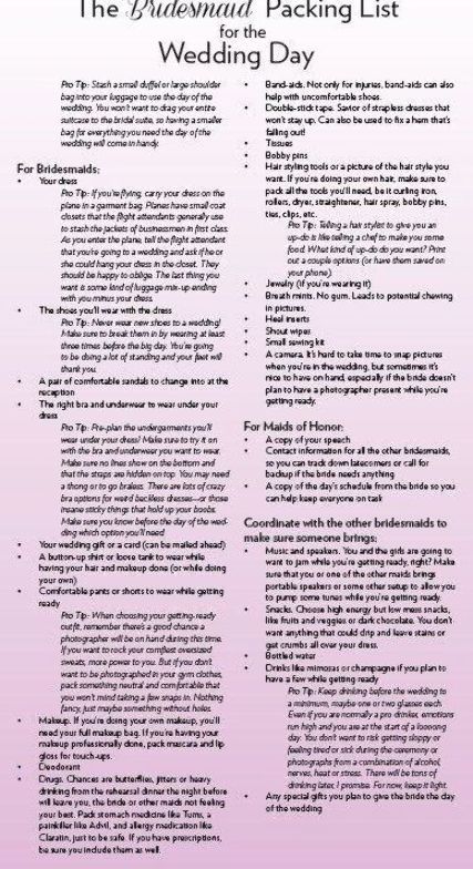 Bridesmaid Job List, Wedding Day Packing List, Bridesmaid Checklist, Wedding Jobs, Wedding Packing, Wedding Planning List, How Many Bridesmaids, Wedding Day Schedule, Free Wedding Planner