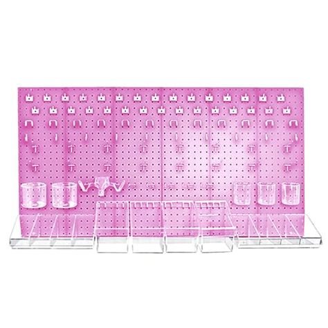 Pink Pegboard, White Pegboard, Pegboard Wall, Peg Wall, Pegboard Display, Pegboard Storage, Pegboard Organization, Craft Room Design, Craft Space