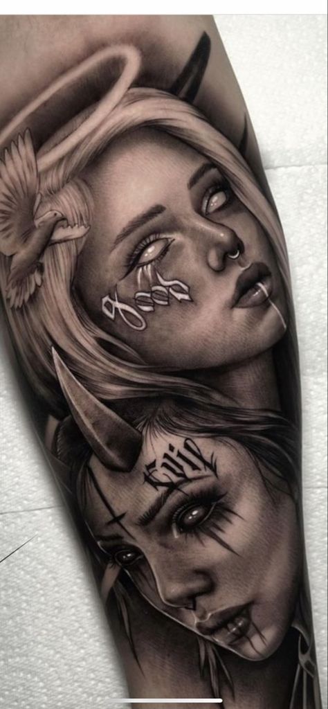 Zwilling Tattoo, Skull Rose Tattoos, Chicano Tattoos Sleeve, The Bloodline, Realistic Tattoo Sleeve, Gangsta Tattoos, Chicano Style Tattoo, Full Arm Tattoos, Chicano Tattoos