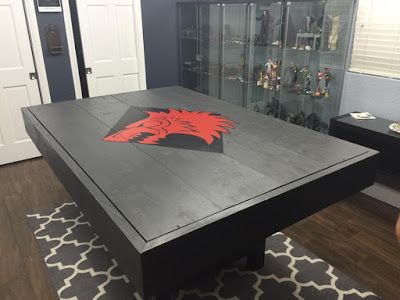 What's On Your Table: Wargaming Table Project - Faeit 212: Warhammer 40k News and Rumors Warhammer Table, Gaming Table Diy, Warhammer 40k Tabletop, Dnd Table, Warhammer Tabletop, Board Game Room, Garage Game Rooms, Hobby Desk, Wargaming Table