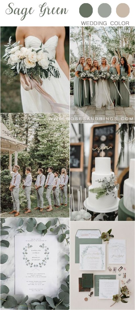 sage green wedding color ideas #wedding #weddings #weddingcolors #greenweddings #hmp Beach Wedding Color Palette, Sage Green Wedding Theme, Sage Wedding Colors, Sage Green Wedding Colors, Wedding Color Pallet, Wedding Color Ideas, Wedding Themes Summer, Beach Wedding Colors, Wedding Color Trends