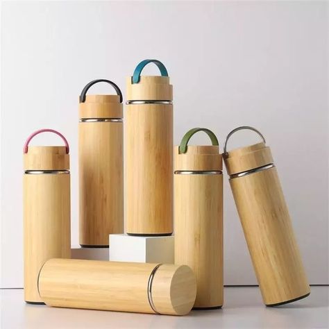 Bamboo water bottles Bamboo Water Bottle, Bamboo Cups, Vacuum Insulated Water Bottle, Portable Water Bottle, Stainless Steel Thermos, Vacuum Cup, Tea Strainer, Stainless Steel Cups, Thermos Bottle