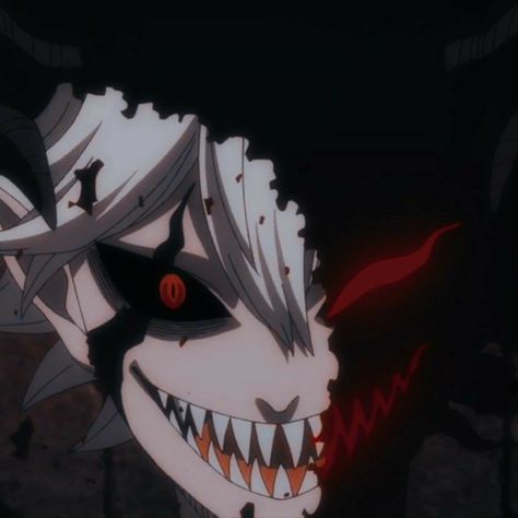 Demon Smile Anime, Demon Asta, Anime Gangster, Emo Wallpaper, Black Clover Manga, Sailor Moon Wallpaper, Black Bull, Black Clover Anime, Black Anime Characters