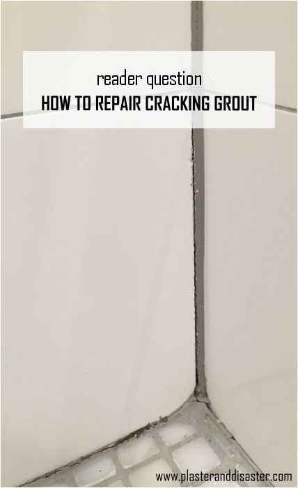 How to repair cracked grout - Plaster & Disaster Regrout Shower Tile, Kitchen Cabinets Repair, Shower Grout, Grout Repair, Bathroom Grout, Tile Repair, Shower Floor Tile, Home Fix, Tile Grout