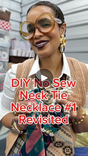 38K views · 15K reactions | Firstly, thank you so much for the kind response to the DIY neck tie vest video.  I had several folks ask me about the green neck tie I was wearing.  Here is an updated tutorial on how to fold your tie to wear as a necklace.  Hope you try this one too! ❤️

#unwastedresale #diytutorials #tutorials #howto #neckties #necktiestyle #necktienecklace #diycrafts #craftsoninstagram | Bengela Holmes Diy Neck Tie, Scarf Tricks, Diy Necktie Projects, 2024 Clothes, Diy Clothes Accessories, Necktie Crafts, Tie Outfit, T Shirt Hacks, Tie Vest