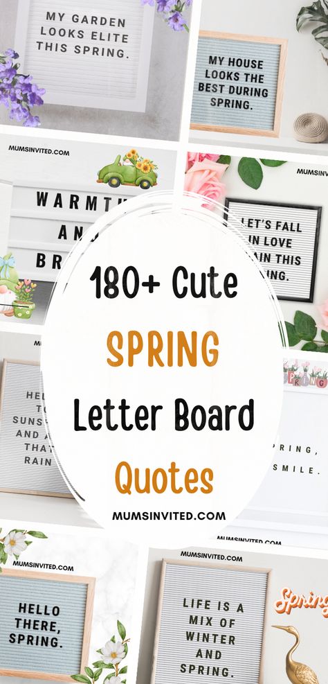 Explore this collection of Spring Letter Board Quotes. Discover a variety of funny & cute, short sayings, perfect for bringing a touch of wit and fun to your space. These quotes, themed for March through May, are perfect for early spring moods. For the kids find adorable Spring quotes to delight. These Spring letterboard quotes are perfect for Easter Spring. springtime letterboard quotes. letterboard quotes about spring. spring baby letterboard quotes. spring break letterboard quotes. Spring Letterboard Quotes, Positive Quote Wallpapers, Cute Short Sayings, Spring Letterboard, Aesthetic Quote Tattoos, Motivation Quote Aesthetic, Spring Letter Board Quotes, Spring Letter Board, Spring Sayings