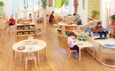 Preschool Room Layout, Preschool Classroom Design, Classroom Floor Plan, Community Playthings, Toddler Garden, Reggio Emilia Classroom, Childcare Rooms, Outdoor Activities For Toddlers, Reggio Emilia Approach