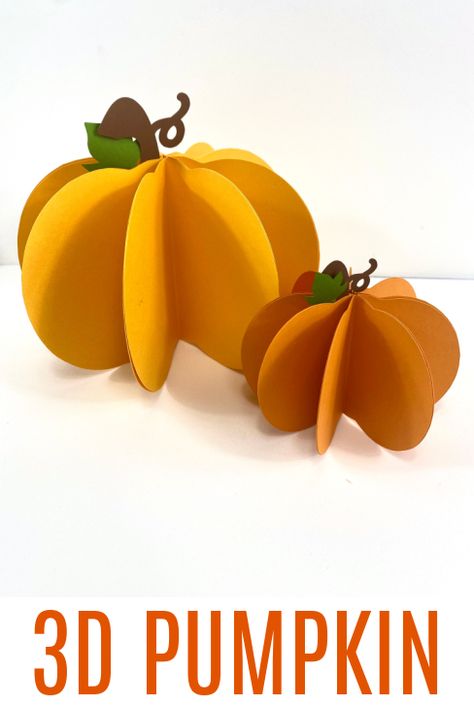 3d Pumpkins Construction Paper, Diy Pumpkin Table Centerpiece, Small Pumpkin Designs, 3d Paper Pumpkin, 3d Pumpkin Carving, Diy Recycled Projects, Paper Pumpkins, Beginner Crafts, Simple Crafts