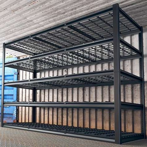 Warehouse Library, Heavy Duty Storage Shelves, Garage Warehouse, Garage Shelves, Metal Storage Shelves, Industrial Shelf, Heavy Duty Shelving, Garage Storage Shelves, Metal Shelving