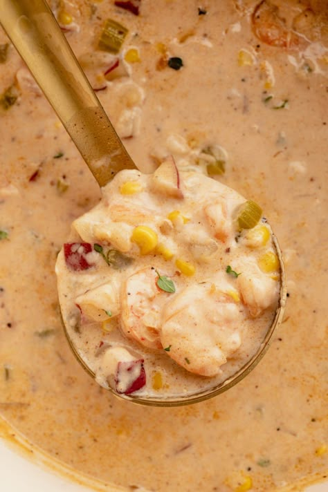 Shrimp And Corn Soup, Shrimp Corn Chowder, Corn Bisque, Shrimp And Corn, Bacon Corn Chowder, Shrimp Corn, Yellow Bliss Road, Bacon Corn, Bacon Chowder