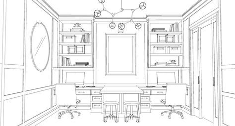 Tami Faulkner, Office Floor Plan, Designing A Home, Custom Floor Plans, Office Plan, Office Floor, Floor Plan Layout, Built In Furniture, Custom Home Designs