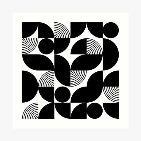 Promote | Redbubble Drunkards Path, Geometric Design Art, Bauhaus Poster, Abstract Geometric Art, Elementary Art Projects, Principles Of Design, Motif Vintage, Design Graphique, Graphic Patterns