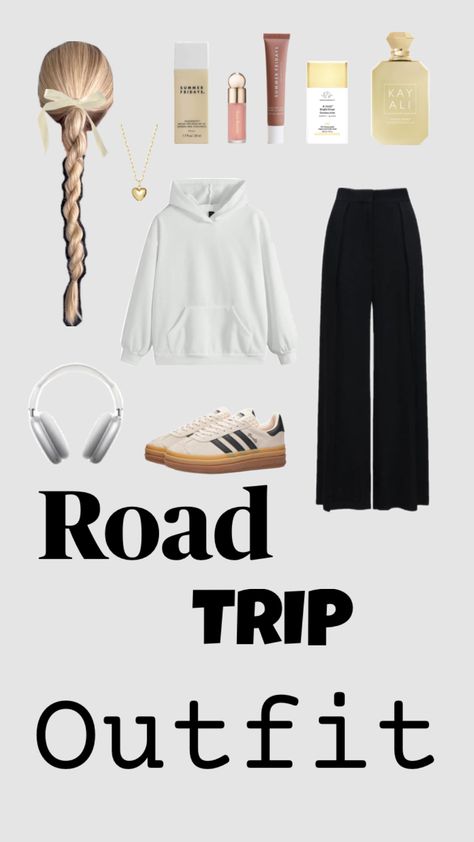 Road trip outfit #inspo #comfy #cute #thatgirl Trip Aesthetic Outfit, Road Trip Aesthetic Outfit, Comfy Road Trip Outfit, Outfit Inspo Comfy, Road Trip Aesthetic, Road Trip Outfit, Trip Aesthetic, Trip Outfit, Trip Outfits