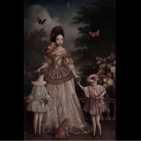 The Night Governess Stephen Mackey, Realism Paintings, Surealism Art, Fantasy Art Dolls, Realism Painting, Lowbrow Art, Fantasy Paintings, October 21, Creepy Art