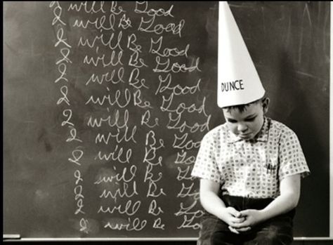 Dunce hats!  Thank God I never had to wear one.  I would have been scarred for life!  Or at least that week! Oppositional Defiant Disorder, Behavior Management Strategies, Maria Montessori, Behavior Management, School Days, Psych, Casino Online, Common Core, Public School