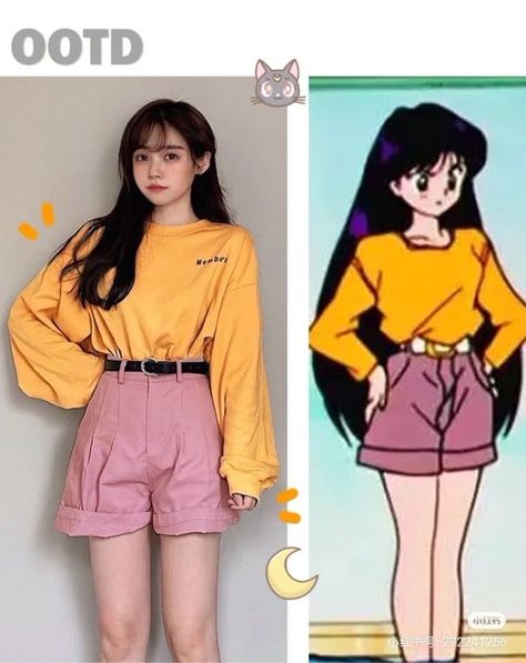 90s Anime Inspired Outfits, Halloween Costume Cartoon Characters, Sailor Moon Fashion Inspired Outfits, Sailor Moon Casual Outfits, Sailor Moon Outfit Inspired, 90s Anime Outfits, Anime Inspired Outfits Casual, Sailor Moon Outfit Ideas, Sailor Moon Inspired Outfits