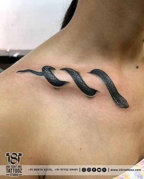 3d Snake Tattoo, Best 3d Tattoos, 3d Snake, Promise Tattoo, Cobra Tattoo, Hyper Realistic Tattoo, Snake Tattoos, Clover Tattoos, Bone Tattoos