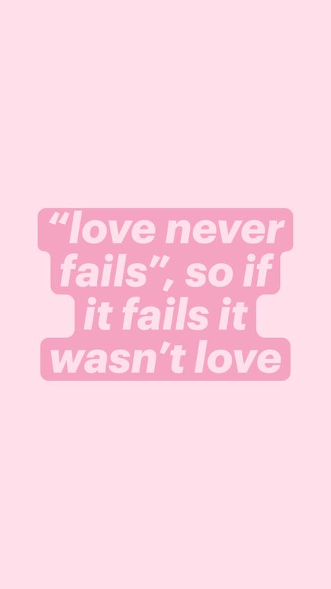 the bible says, “love never fails”, so if it fails it wasn’t love. #christian #religion #quotes #quoteoftheday Love Christian, Religion Quotes, Bible Says, T Love, Love Never Fails, Loving U, Gods Love, The Bible, Love Of My Life