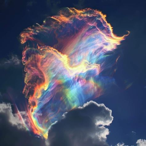 Rainbow Fire Aesthetic, Fire Rainbow Cloud, Rainbow Magic Aesthetic, Synesthesia Aesthetic, Dreaming Aesthetic, Small Lotus Tattoo, Rainbow And Clouds, Fire Rainbow, Knight Art