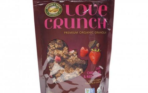 These 15 Vegan Cereal Brands Are Nutritious an Delicious | One Green Planet Love Crunch Granola, Organic Granola, Granola Clusters, Fair Trade Chocolate, Natures Path, Fruity Treats, Dried Berries, Chocolate Granola, Crunchy Granola