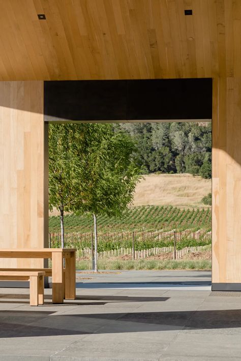 Winery Architecture, Wineries Architecture, Winery Design, Wine Tanks, Entry Stairs, Wine Cellar Design, Cellar Design, Silver Oak, Wood Architecture