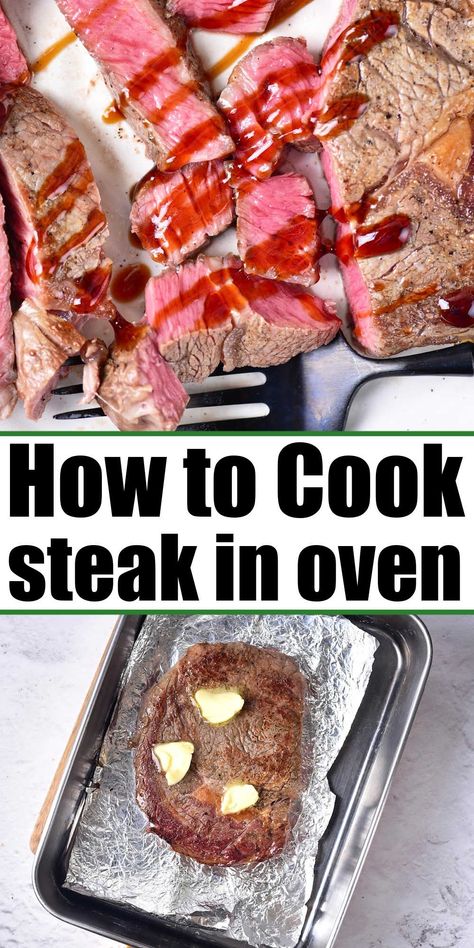 How to cook melt in your mouth steak in the oven for dinner is here. Fork tender and juicy baked on a sheet pan and reheating leftovers. Oven Baked Top Sirloin Steak, Bacon Wrapped Steak In The Oven, How To Make Steak In The Oven, How To Cook Flank Steak In The Oven, Best Way To Cook Steak In Oven, Baking Steak In Oven, Steak Cooked In Oven, Steak In Oven How To Cook, Sirloin Steak Oven