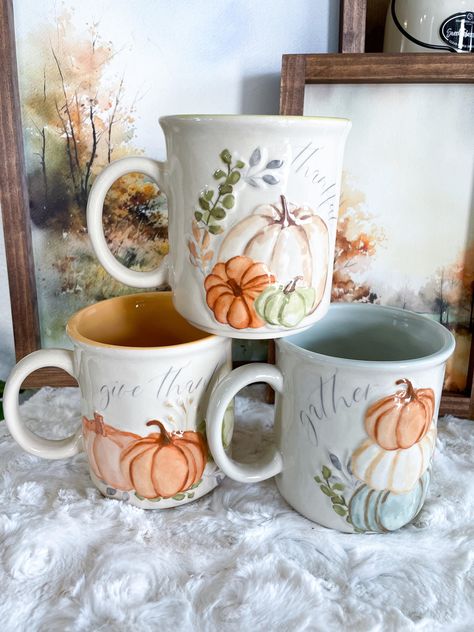 Crisp Fall Morning, Coffee Mug Collection, Fall Morning, Pumpkin Coffee, Mug Collection, Sympathy Flowers, Cute Coffee Mugs, Seasonal Decorations, Autumn Coffee