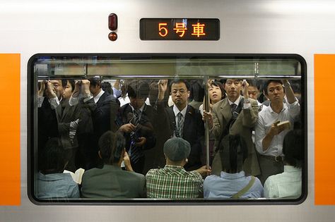 Commuters Tokyo by tokyoform, via Flickr Tokyo Subway, Flexible Jobs, Subway Train, Job Security, Sun Tzu, Train Photography, Subway Art, Japan Photo, Business Promotion