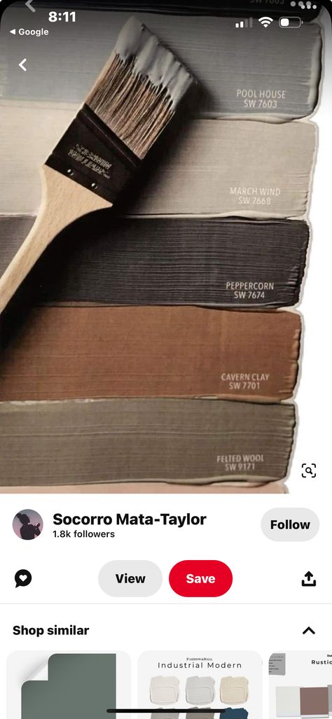 Dark Taupe Paint Colors, Arizona Bedroom, Brown Grey Paint, Dark Gray Paint Colors, Taupe Paint Colors, Painting Shiplap, Taupe Paint, Dark Grey Paint, Brown Doors