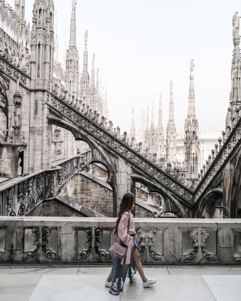 Terraces at the Duomo di Milano Milan Travel Guide, Milan Italy Travel, Milan Travel, Italy Pictures, Italy Photo, Bergamo, Milan Italy, Travel Diary, Travel Inspo