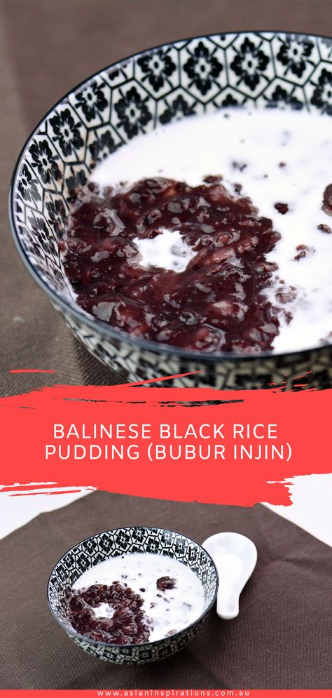 Black Rice Pudding, Caramelized Bacon, Indonesian Recipes, Indonesian Cuisine, Fish Dinner, Black Rice, Health Desserts, Rice Pudding, Diet Foods