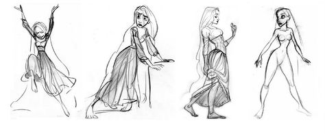 The art of Glen Keane - Rapunzel Glen Keane Drawing, Rapunzel Sketch, Disney Art Style, Glen Keane, Tangled 2010, Arte Punk, Animation Sketches, Disney Concept Art, Disney Sketches