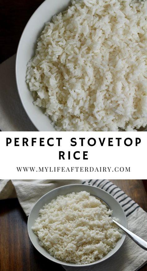 How To Cook Rice In A Pot, Rice In Pot On Stove, Good Rice Recipes Simple, How To Make Rice On Stove, Rice Stovetop How To Cook, White Rice Recipes Stove Top, Stovetop Rice How To Cook, Stove Top Rice How To Cook, Long Grain White Rice Stove Top