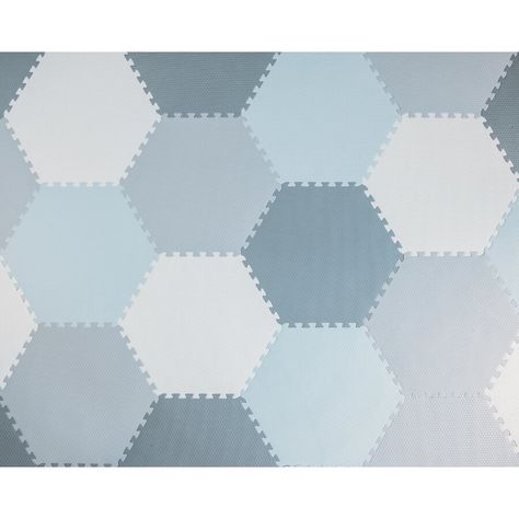 Kids Playroom Floor Mats | Wayfair Kids Playroom Flooring, Gray Playroom, Playroom Flooring, Baby Floor Mat, Hexagon Floor, Foam Tiles, Living Room Light Fixtures, Foam Flooring, Kids Flooring